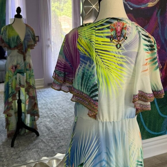 Camilla Frill Sleeve Long Dres, Whats Your Vice - Picture 4 of 5